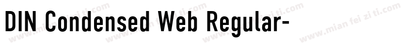 DIN Condensed Web Regular字体转换